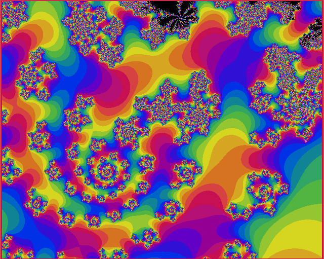 Image de Mandelbrot »Des roses fractales et des palmiers«.
Étendue plus grande de 88¼ KB