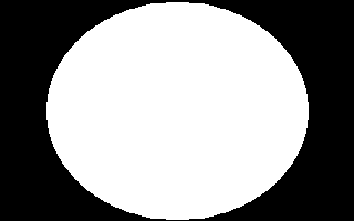 Weisser Kreis auf schwarzem Hintergrund