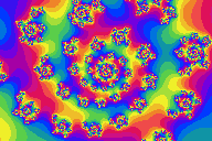 Section d'une
graphique de Mandelbrot. Étendue plus grande de 8¾ KB