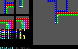 Bildschirm-Schnappschuss einer 5er-Runde, bereits 3 Opfer