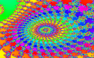 Mandelbrot picture »In the spiral valley«. Bigger extent of
66¼ KB